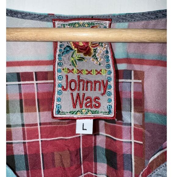 JOHNNY WAS bright aztec western boho kimono sleeve tunic top mini dress - Picture 6 of 10